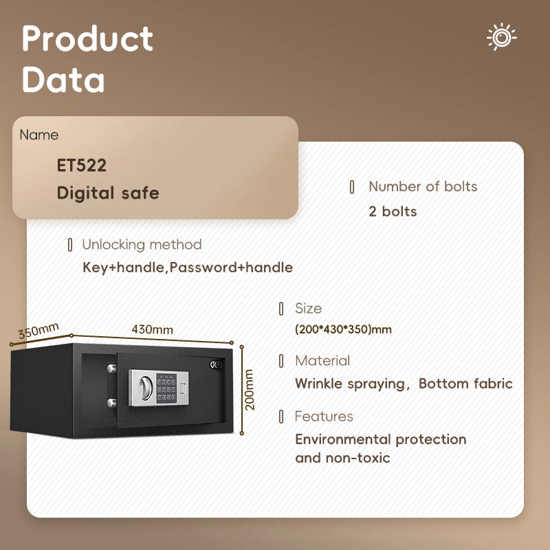 Deli ET522 Digital Safe