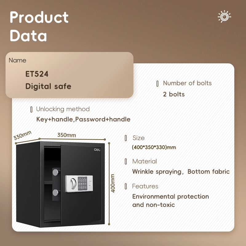 Deli ET524 Digital Safe