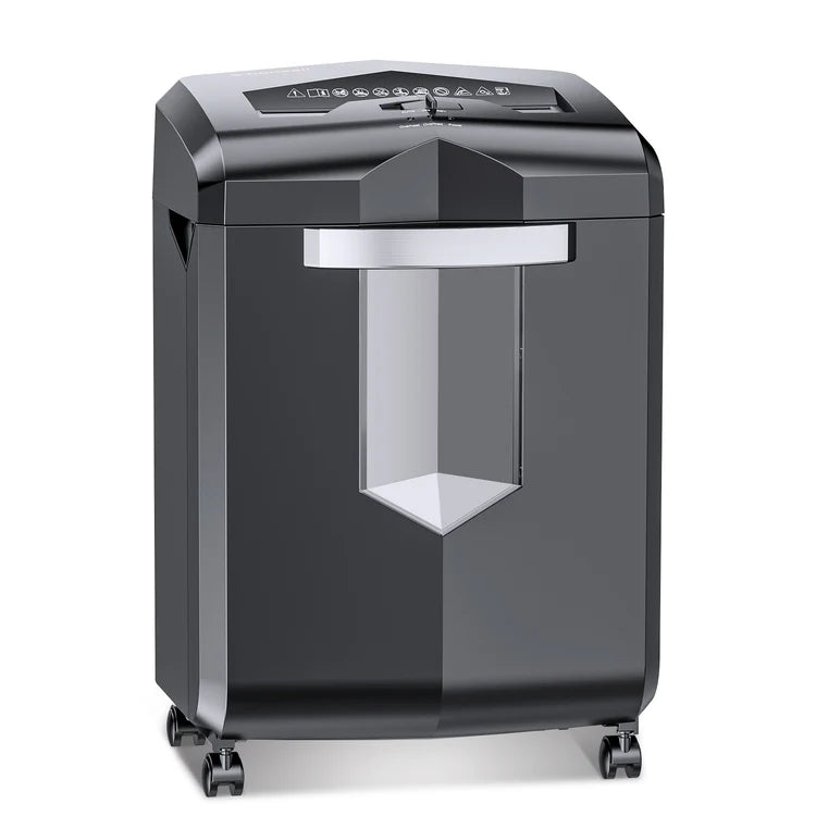 Black paper shredder on a white background Businessential Bonsaii C149-C 