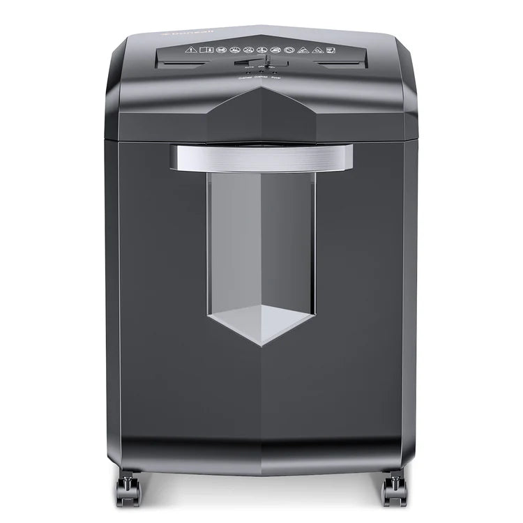 Black paper shredder on a white background Businessential Bonsaii C149-C 