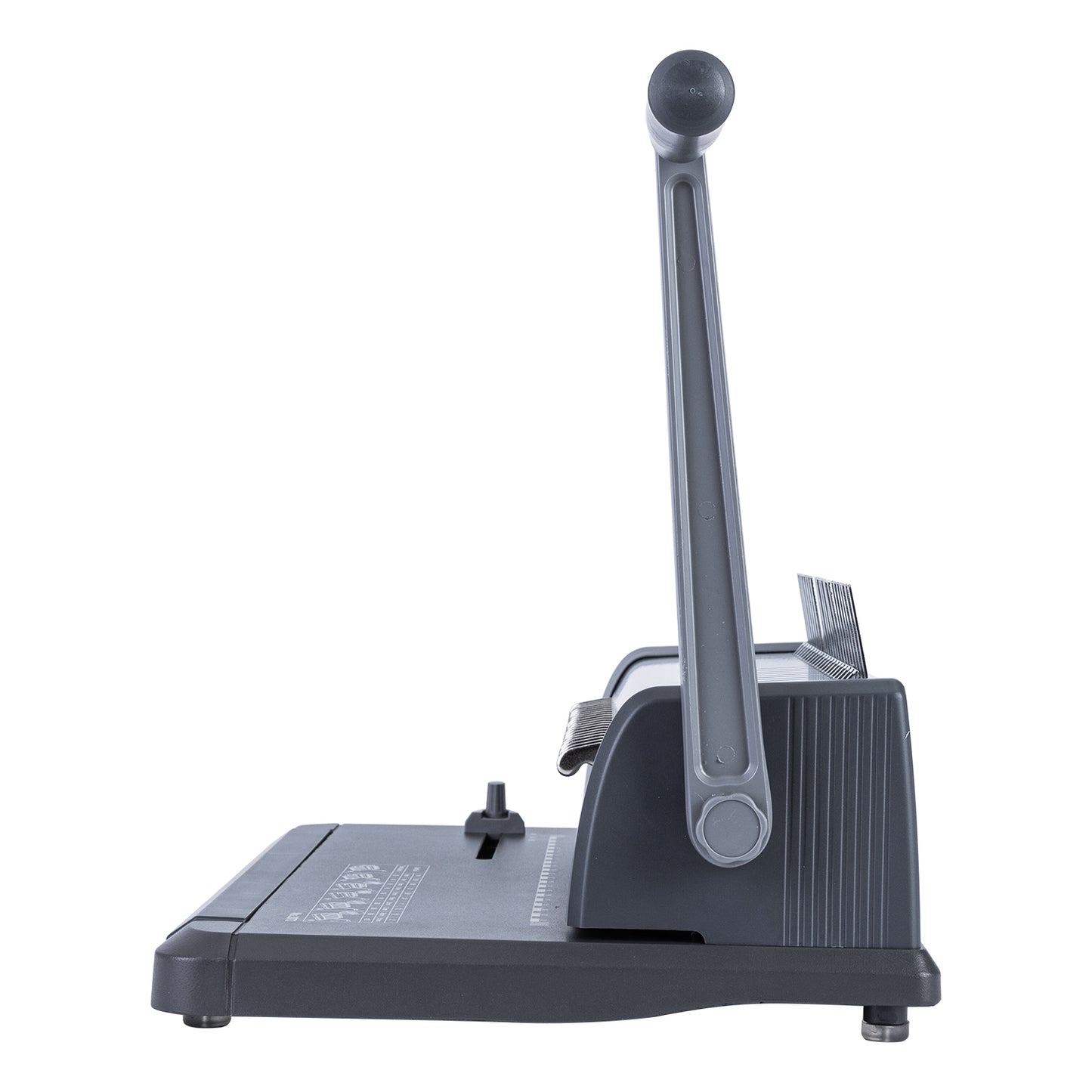 Black paper cutter on a white background Deli E3873 Comb Binding Machine
